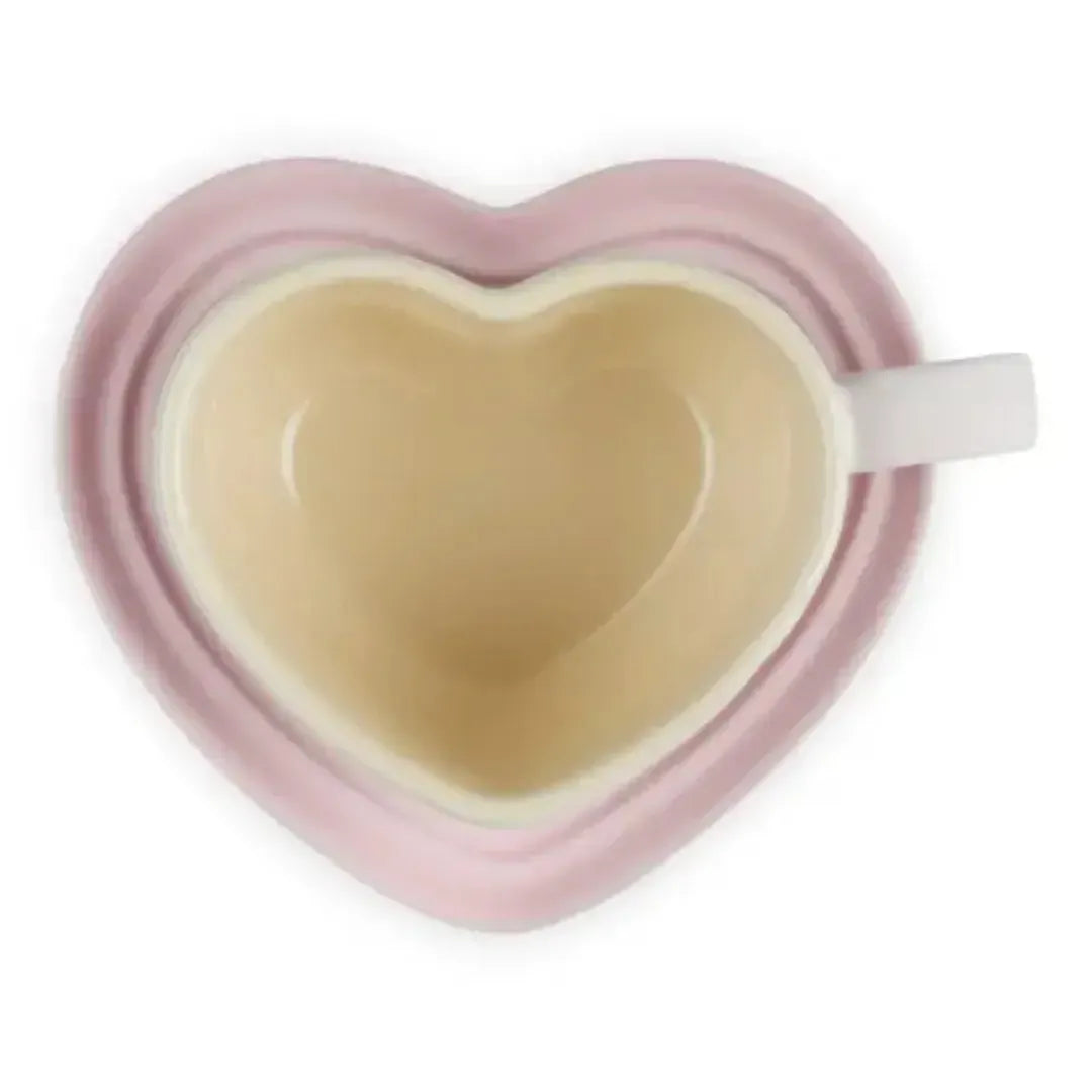 Caneca Cerâmica Coração Shell Pink 220ml Le Creuset