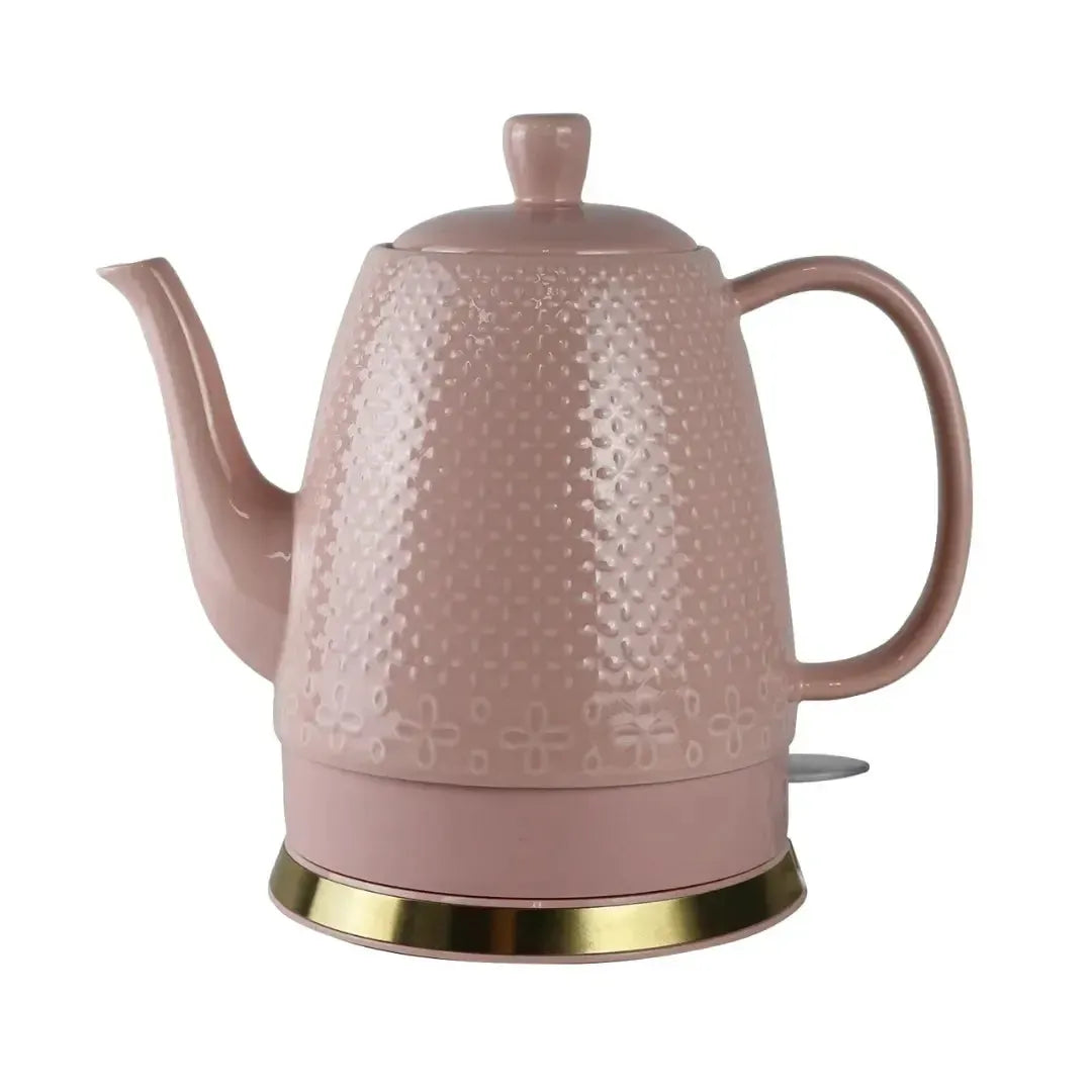 Chaleira Elétrica Porcelana Elegance Rosa Poá 1,5L 127V Tuut