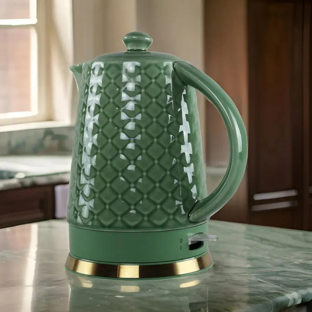 Chaleira Elétrica Porcelana Elegance Verde 1,5L 127V Tuut
