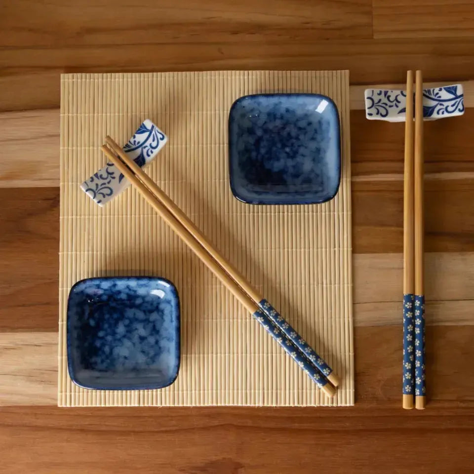 Conjunto 8 Peças para Sushi Bambu Koi