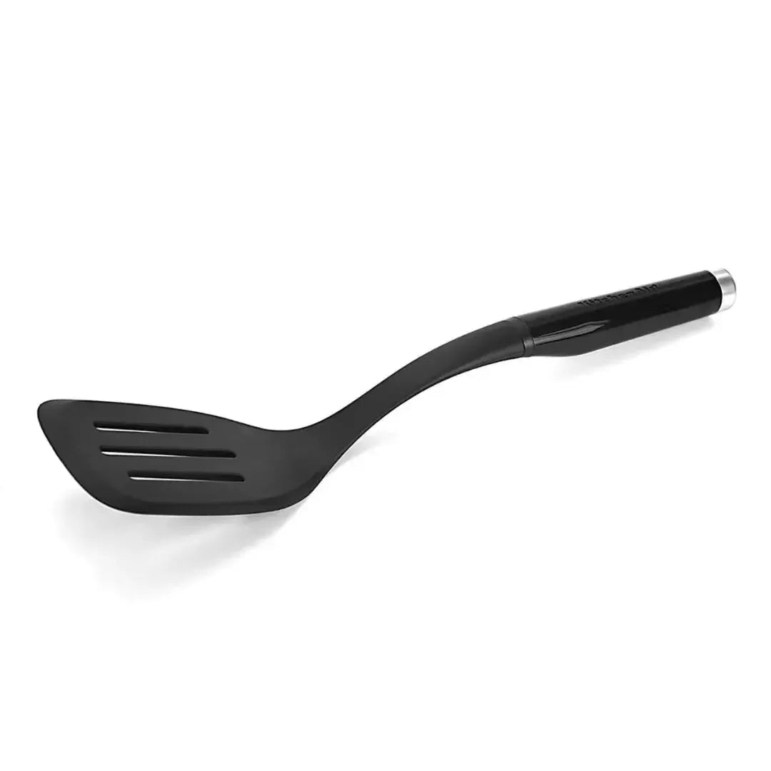 Espátula Perfurada Nylon Preta 35cm KitchenAid