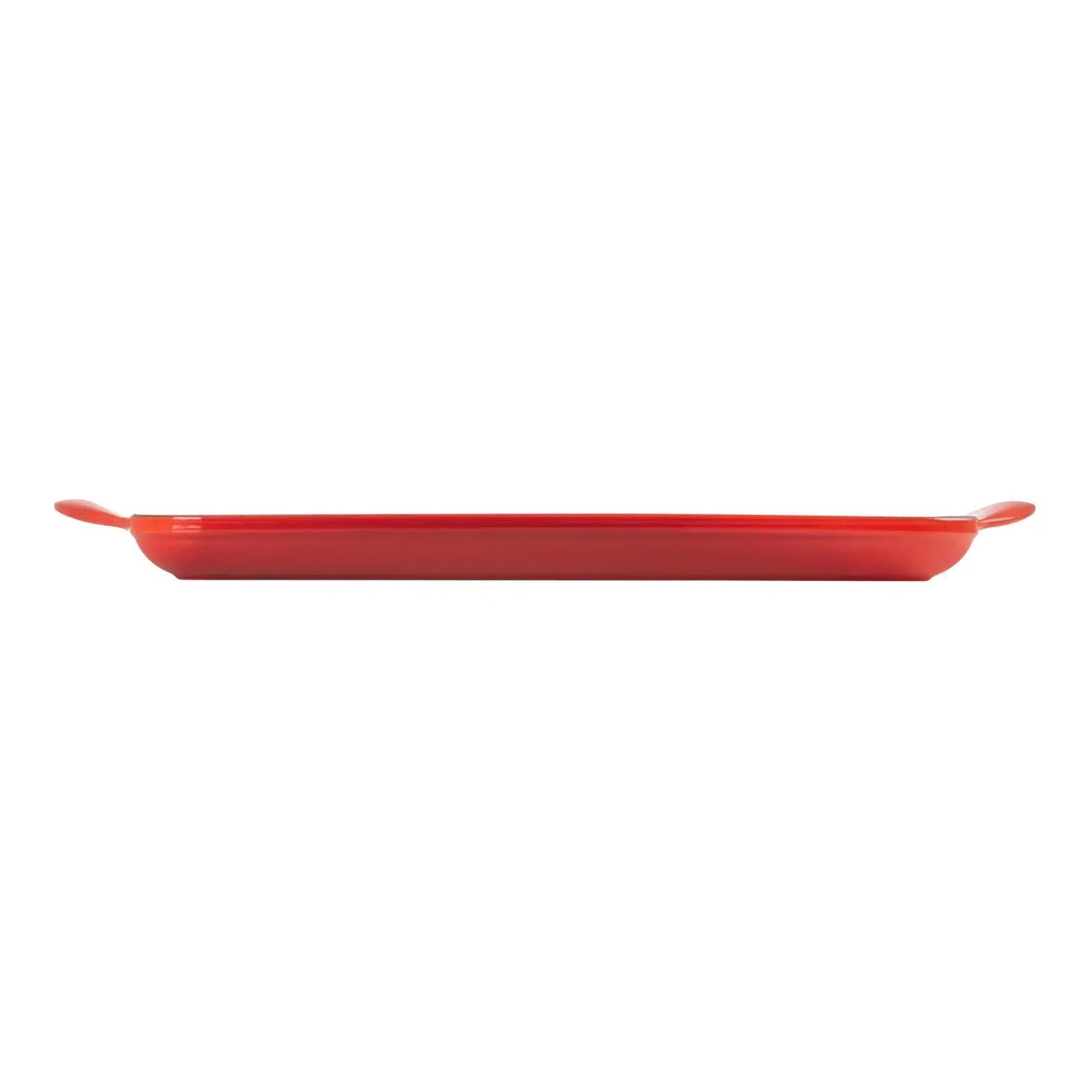 Grelha Retangular Rasa Vermelha 32cm Le Creuset
