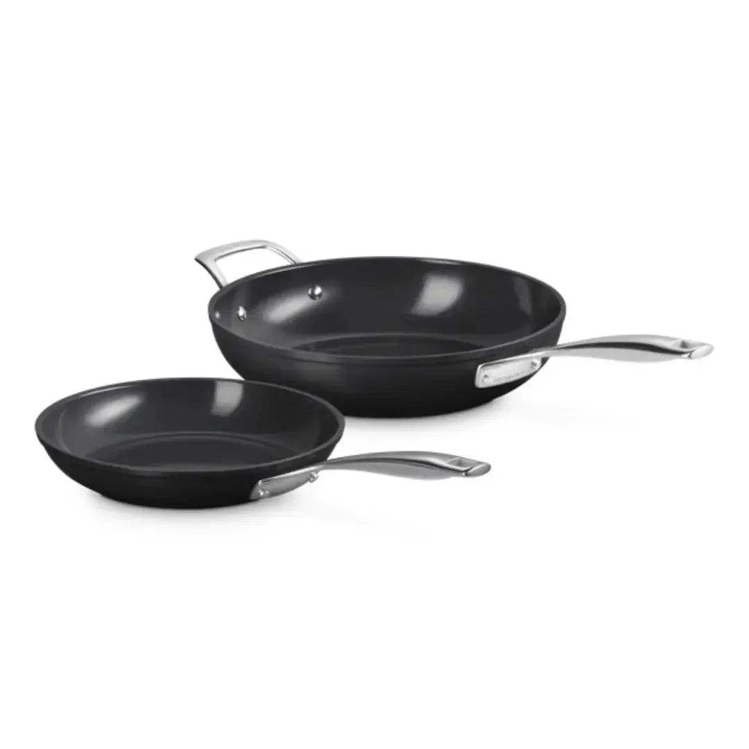 Jogo 2 Frigideiras Rasa / Funda Antiaderente 24cm e 28cm ENSC Le Creuset