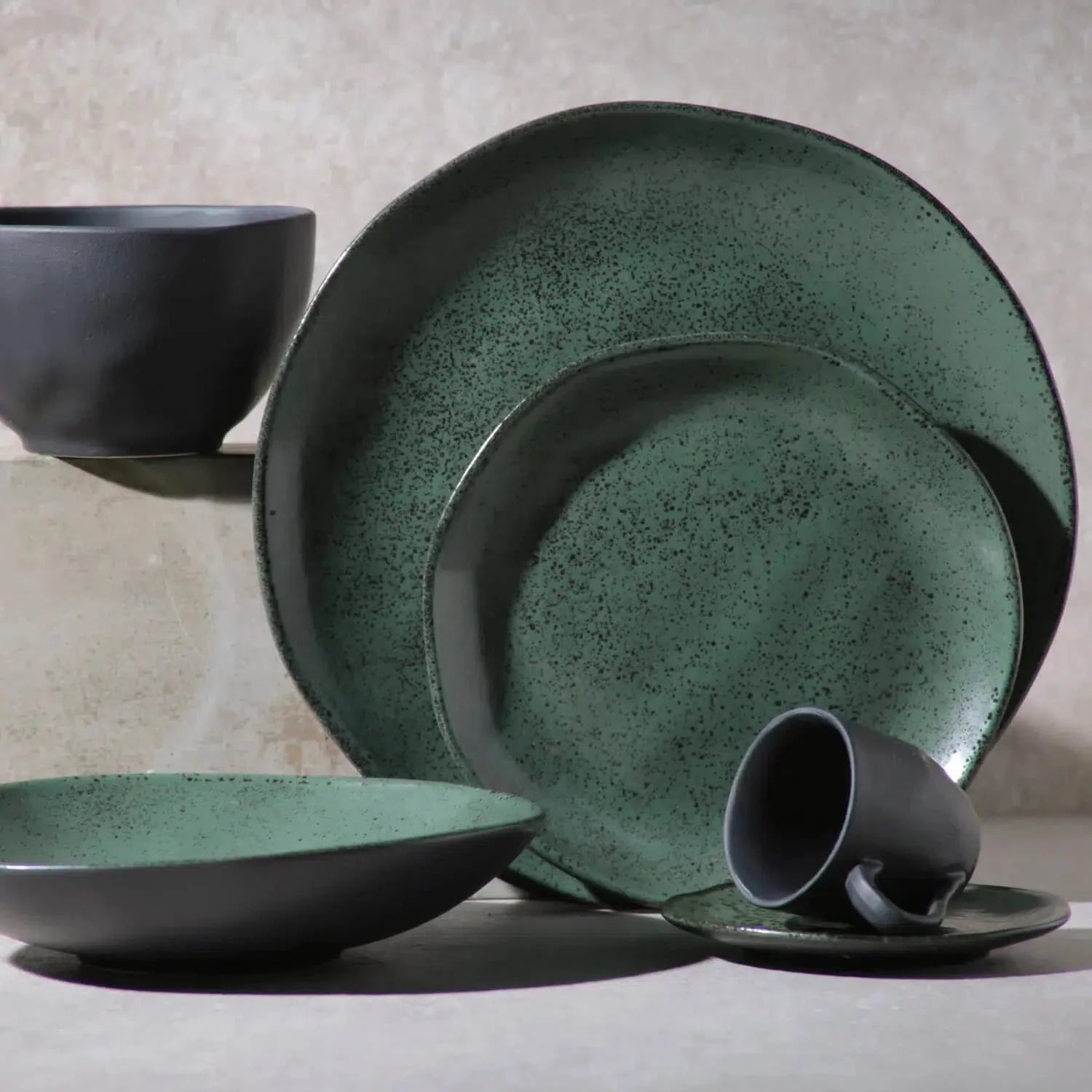 Jogo 4 Canecas Stoneware Orgânico Arauco/Greenery 273ml Porto Brasil
