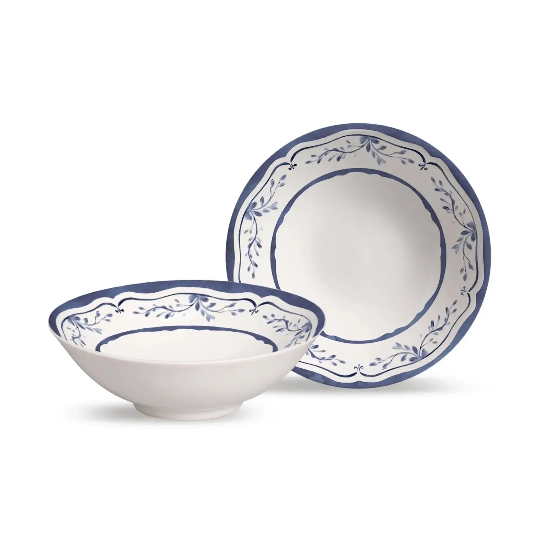 Jogo 6 Bowls Cerâmica Decorado Valência 300ml Alleanza