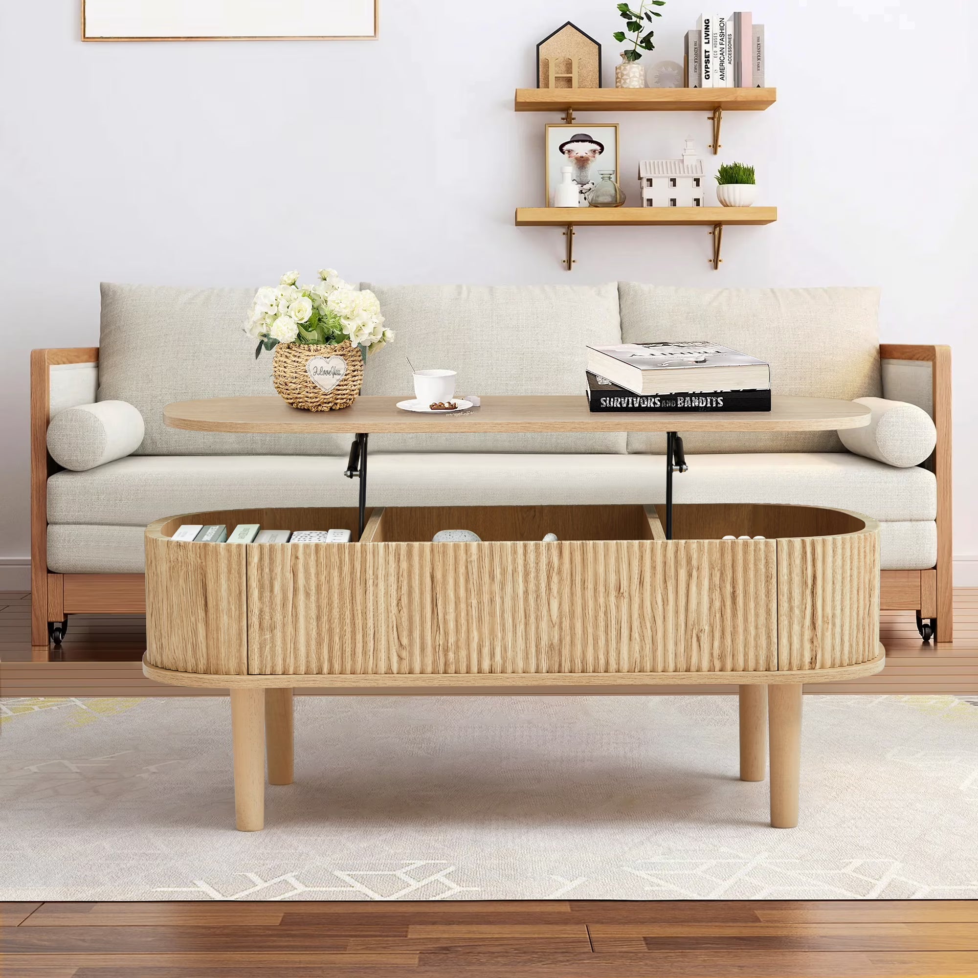 Mesa de Centro Modular Ripado