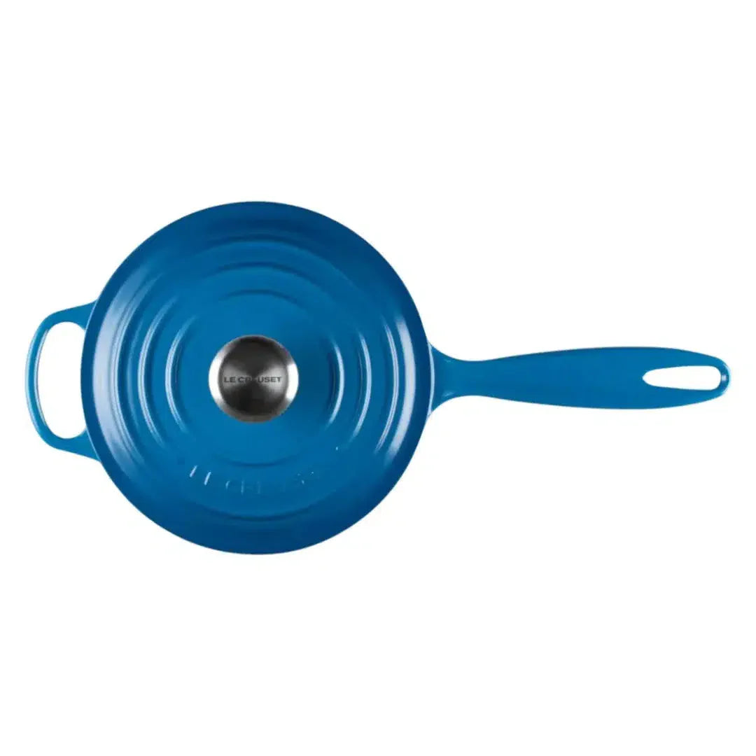 Panela Le Creuset Molheira Signature Azul Marseille 1,8L 18cm