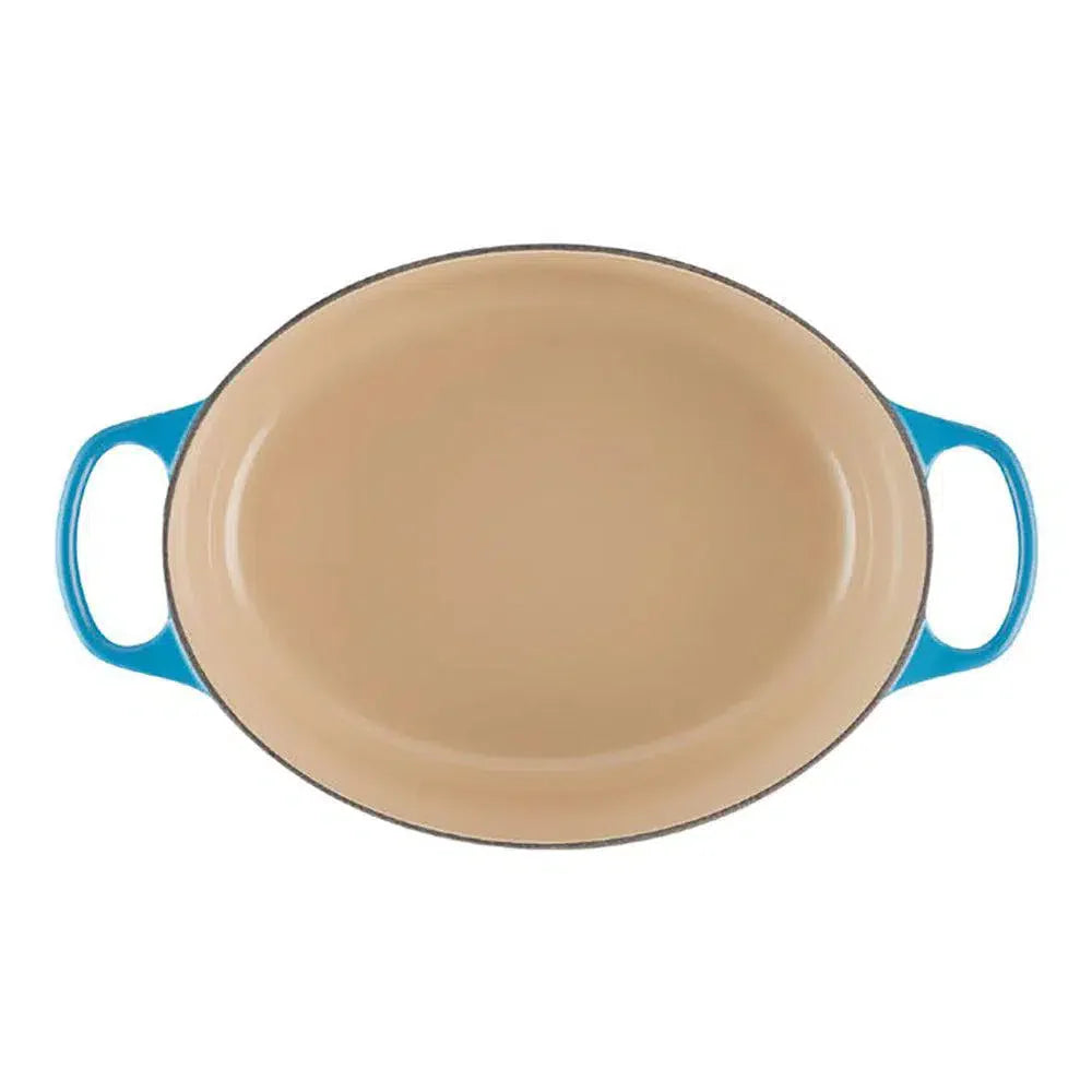 Panela Le Creuset Oval Signature Azul Marseille 6,3L 31cm
