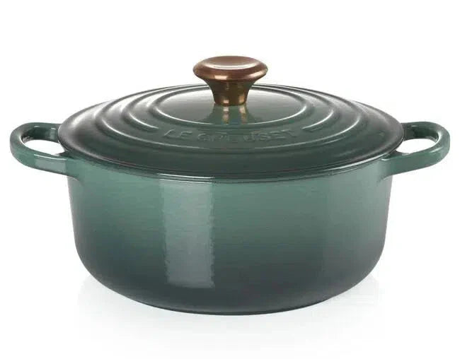 Panela Le Creuset Redonda Signature Artichaut com Pegador de Cobre 2,4L 20cm