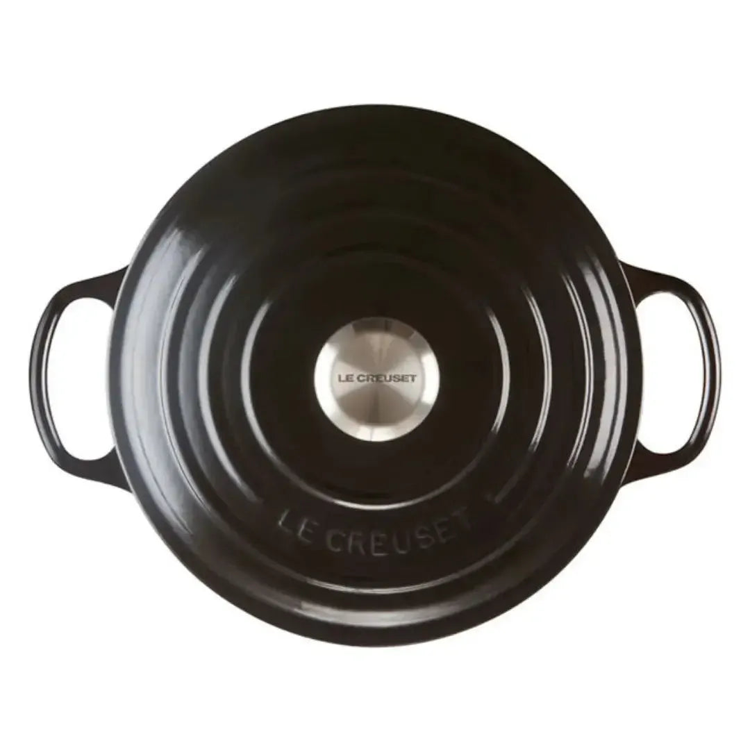 Panela Le Creuset Redonda Signature Black Onyx 6,7L 28cm