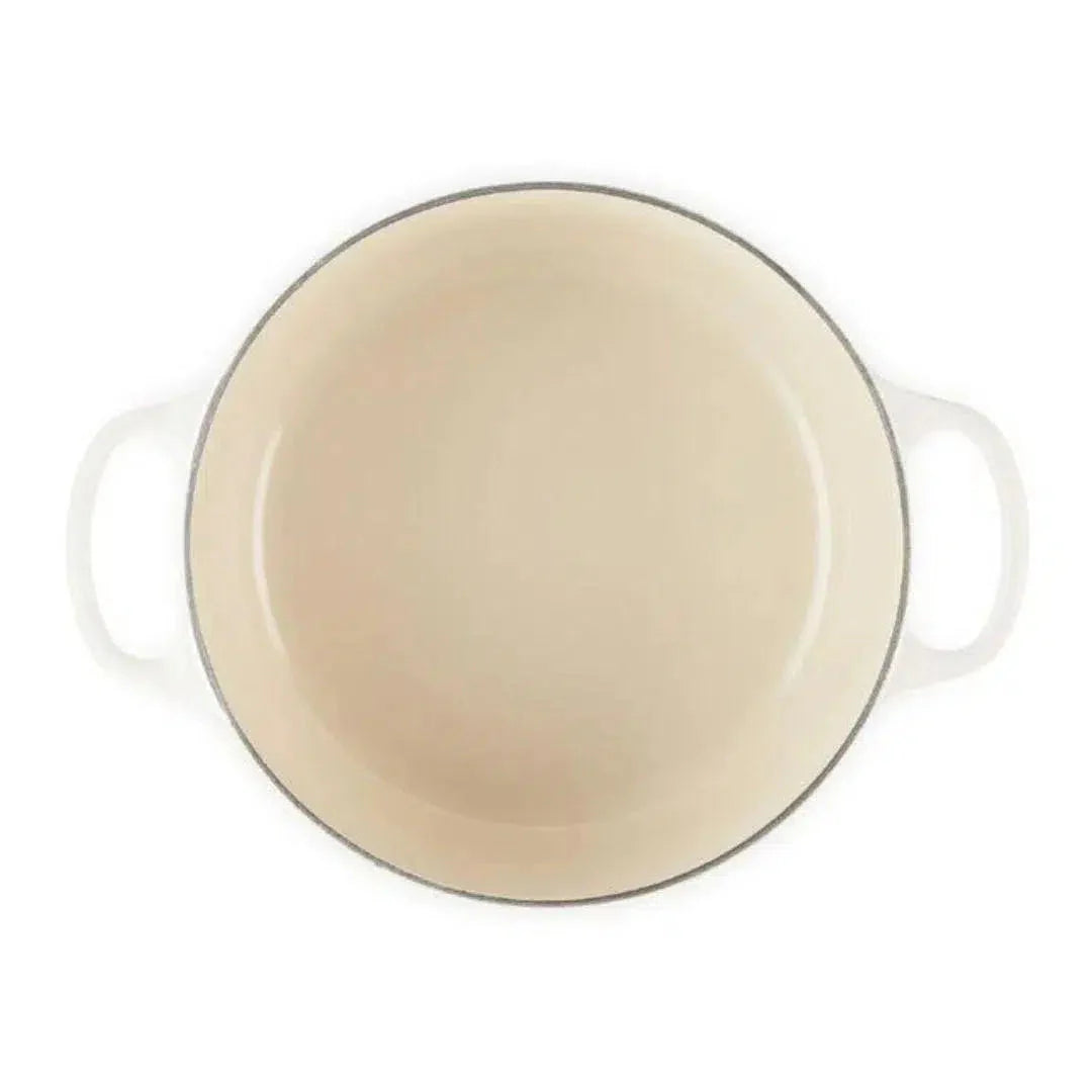 Panela Le Creuset Redonda Signature Branco 2,4L 20cm