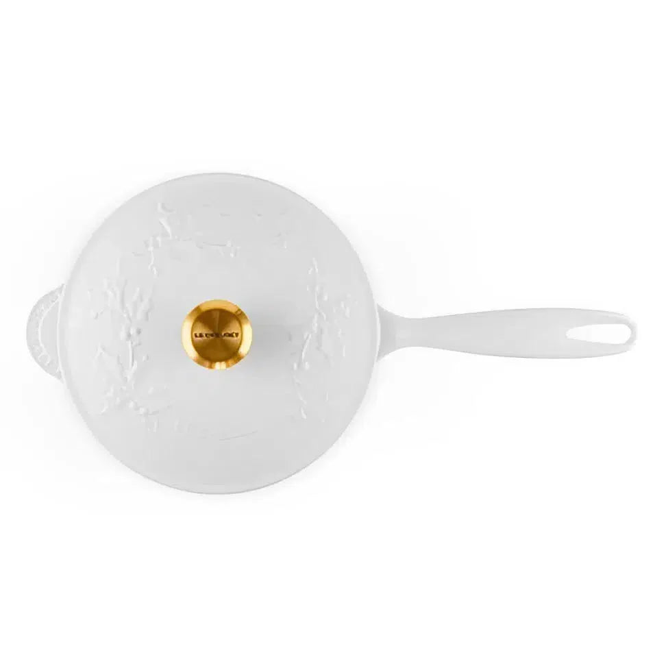 Panela Le Creuset Sautese Cotton com Pegador Dourado 21cm 2L Holly Collection