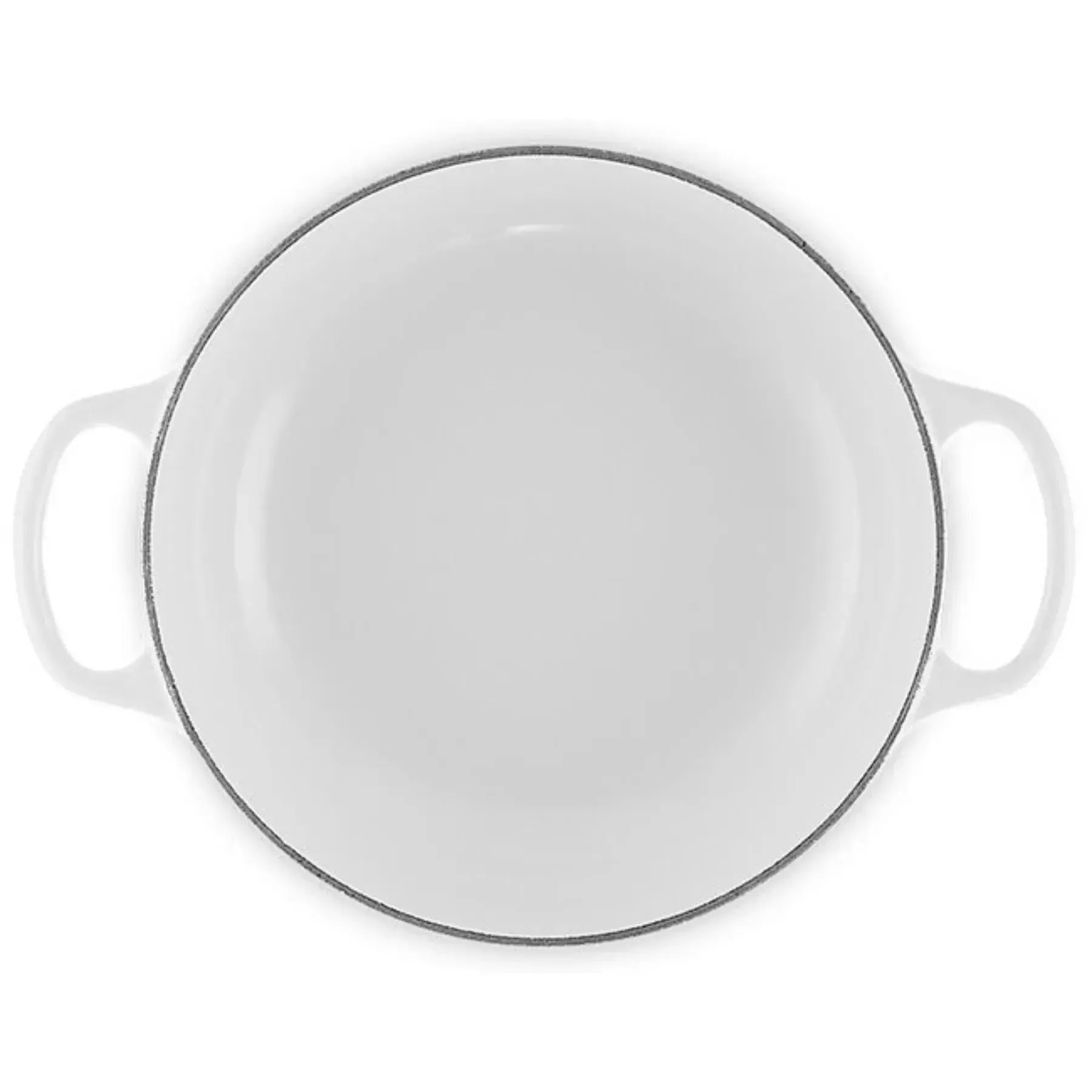 Panela Le Creuset Sauteuse Signature Branca com Pegador Dourado 24cm