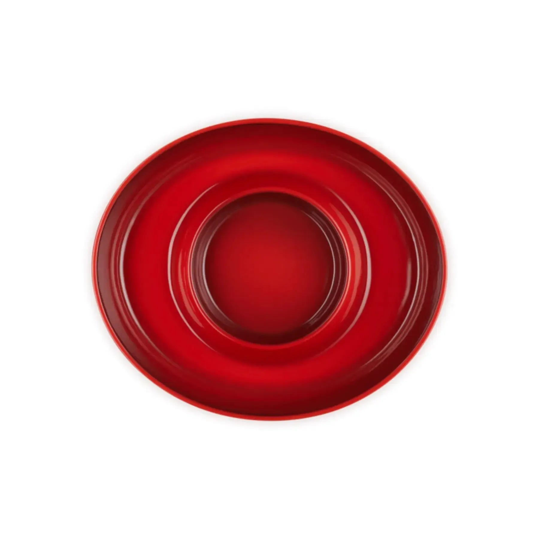 Prato para Aperitivo Cerâmica Signature 34cm Vermelho Le Creuset