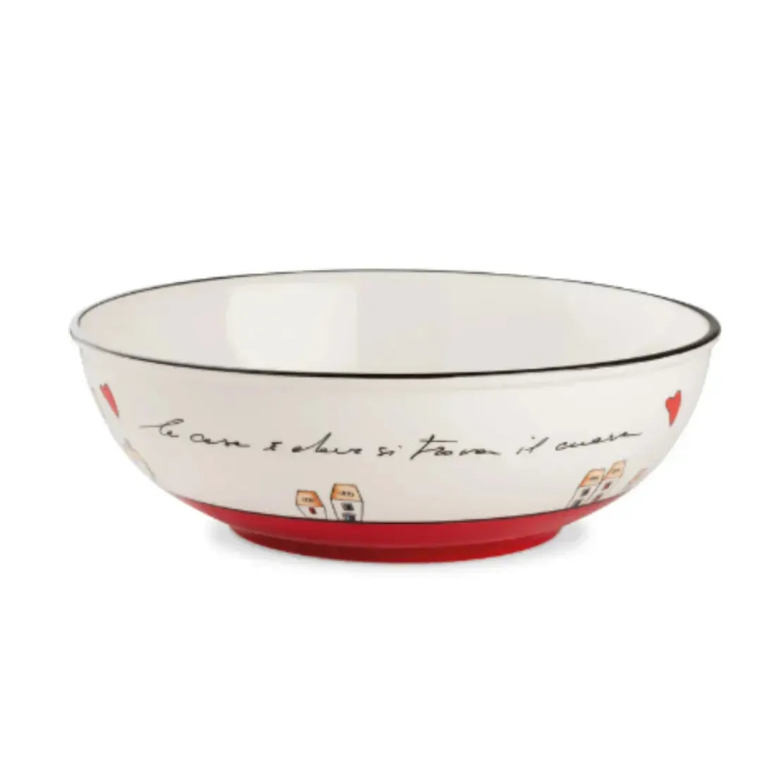 Saladeira Porcelana Vermelha 26x9cm Le Casette Egan