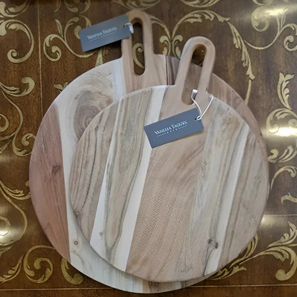 Tábua para Aperitivo Redonda Madeira Tanger 40cm