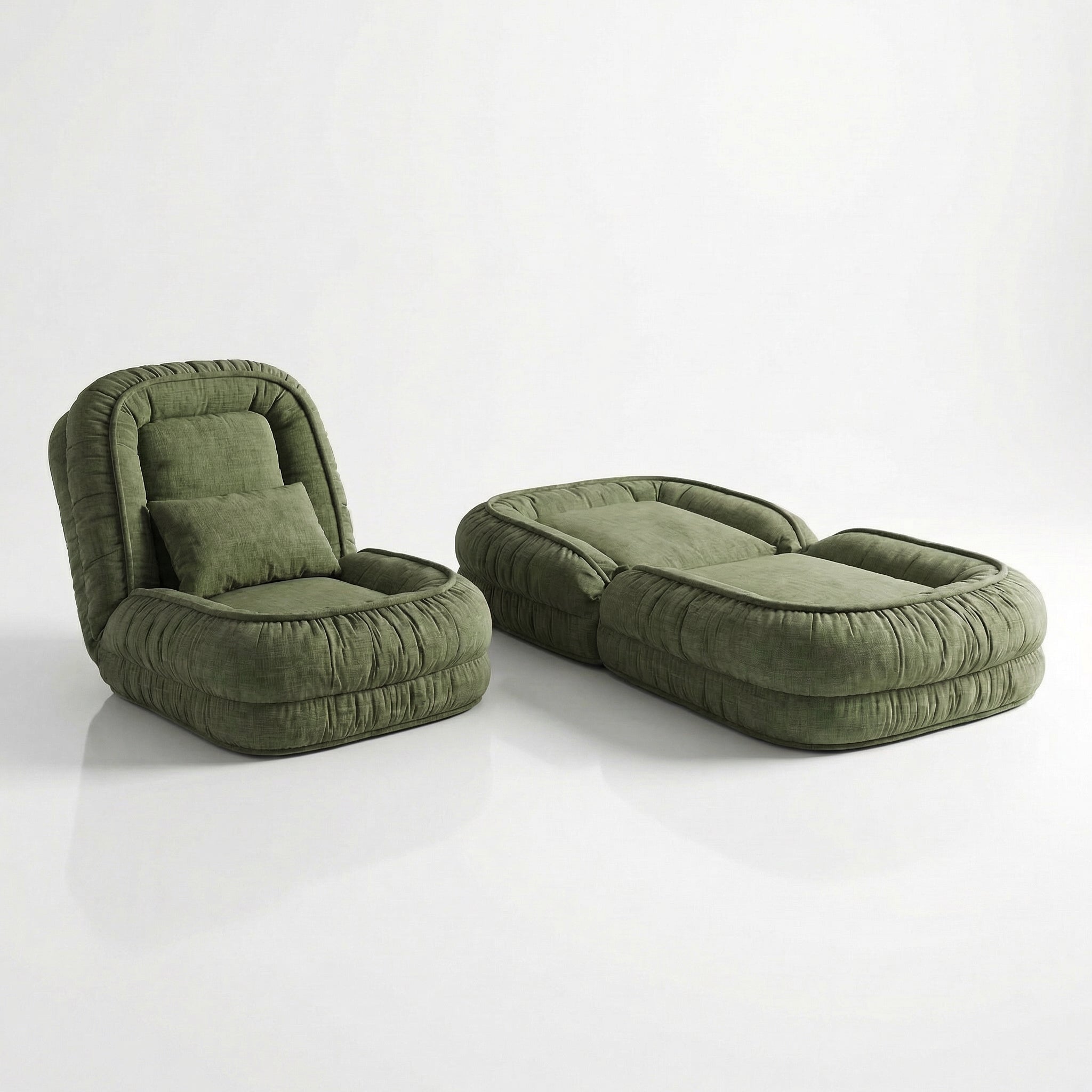 Sofá Cama Puff Dobrável Gigante