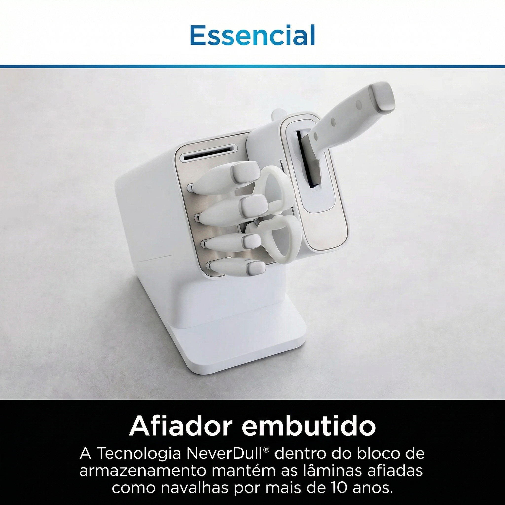 Jogo de Faqueiro com Amolador Semi-Automático
