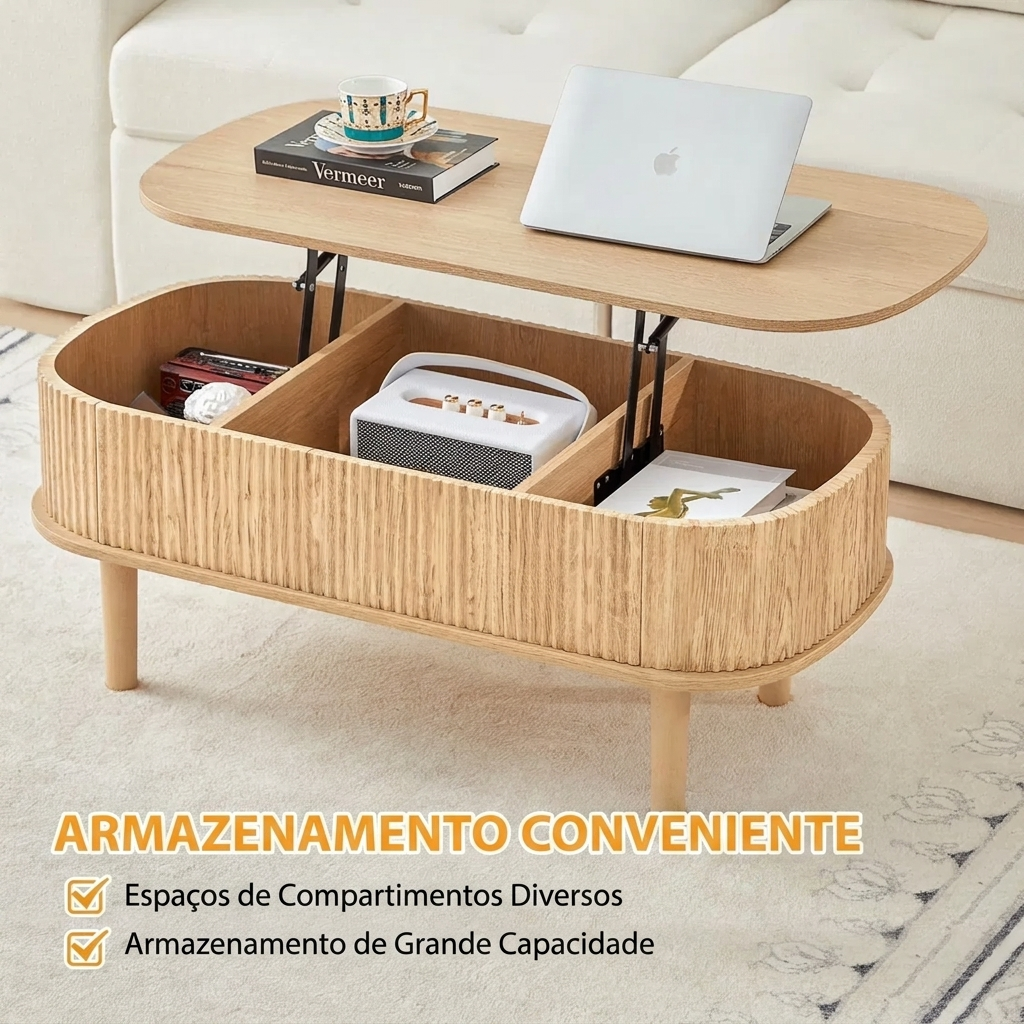 Mesa de Centro Modular Ripado