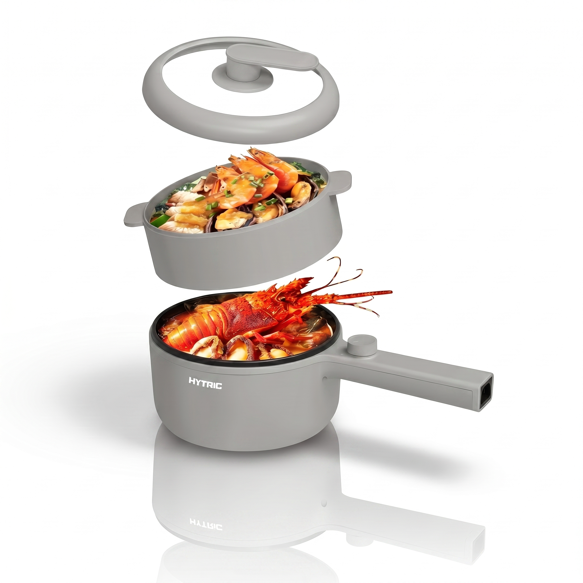 Eletrochef - Panela Elétrica Portátil com Cesto a Vapor