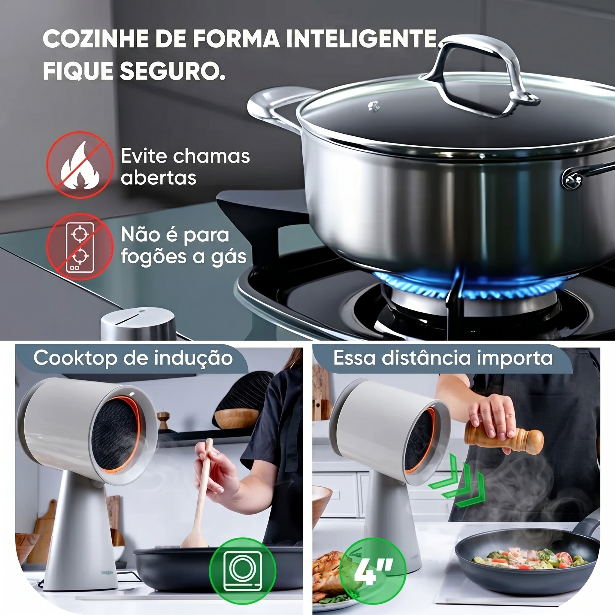 Aspira Pro - Coifa Portátil Sem Instalação