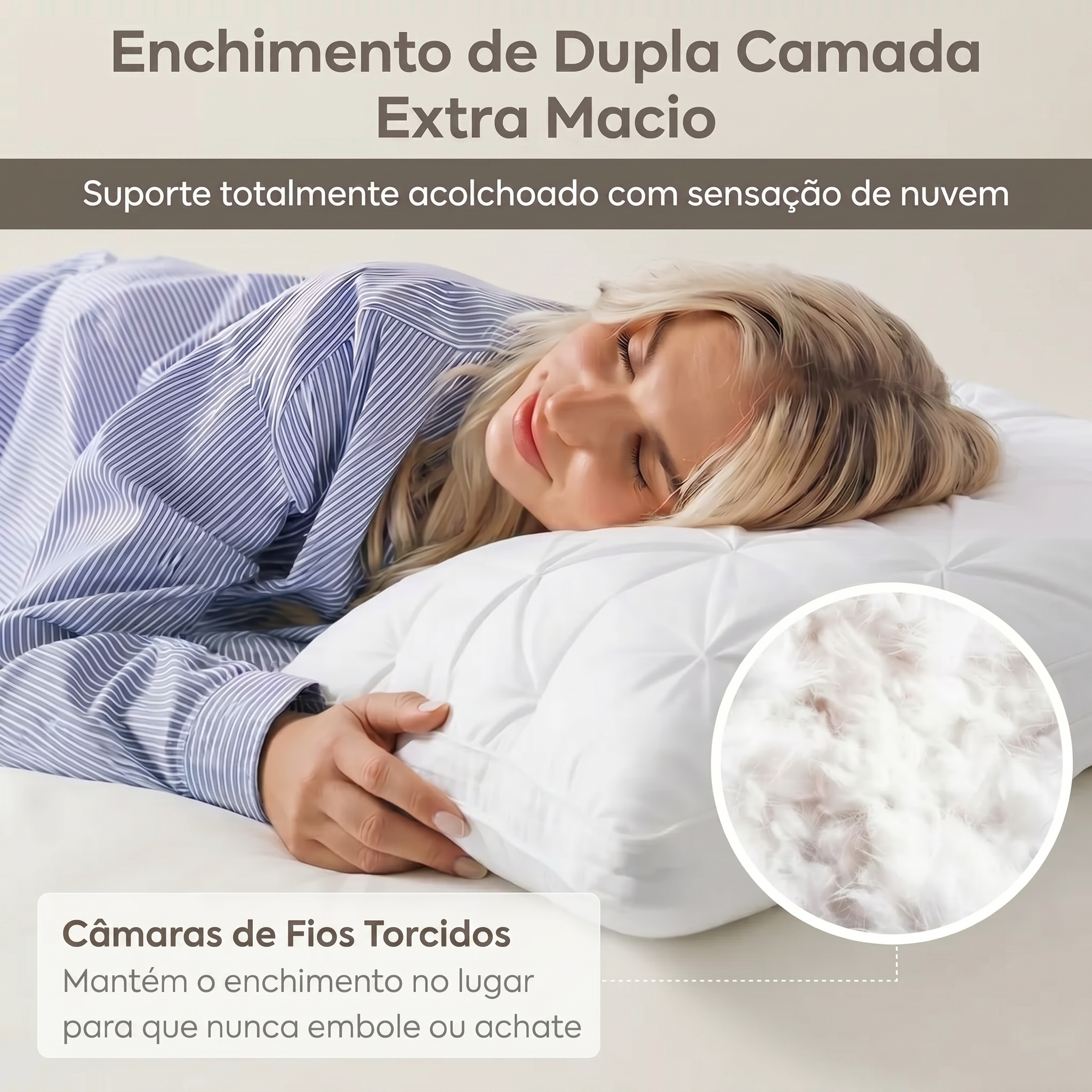 Kit Travesseiros Ploof - Macio e Resistente