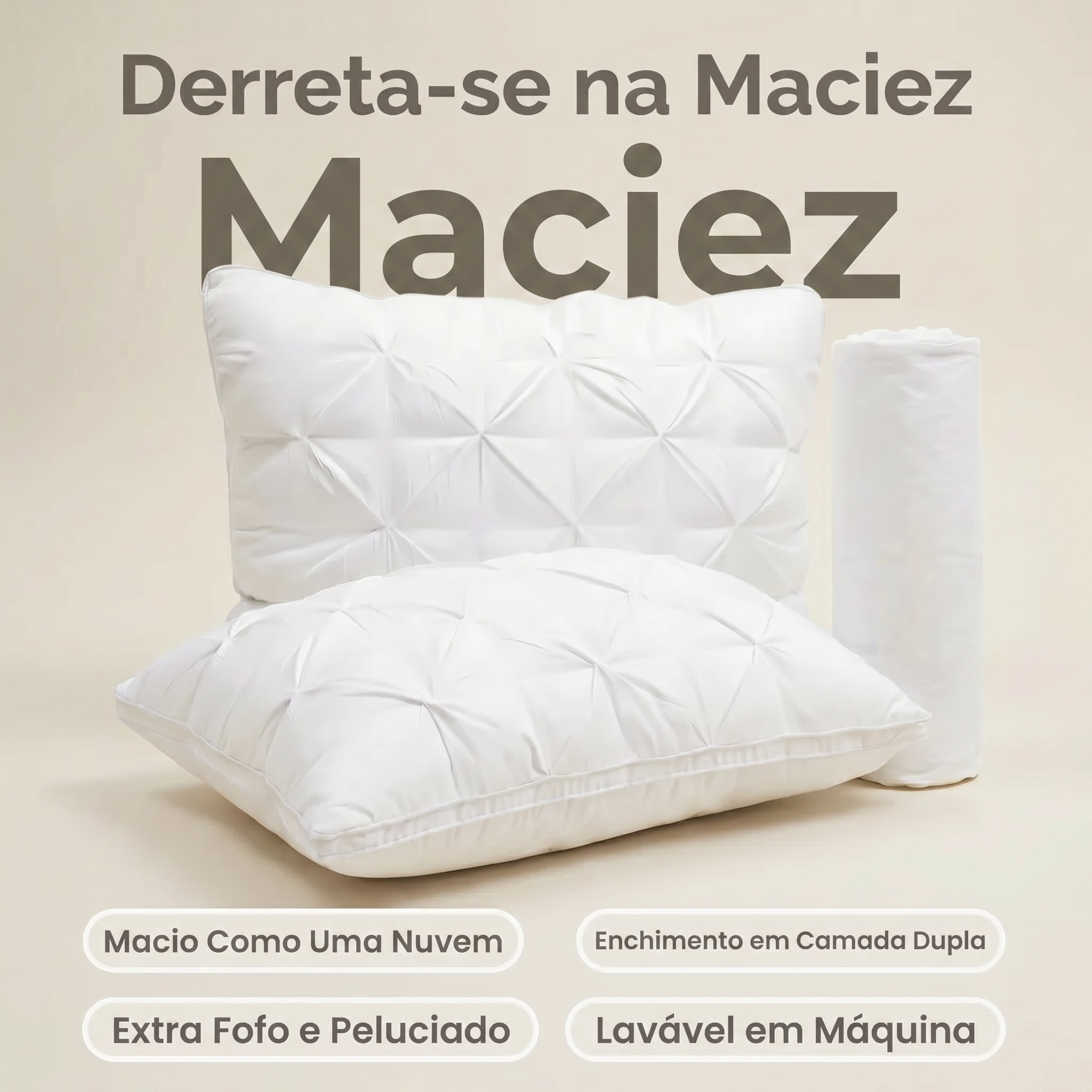 Kit Travesseiros Ploof - Macio e Resistente