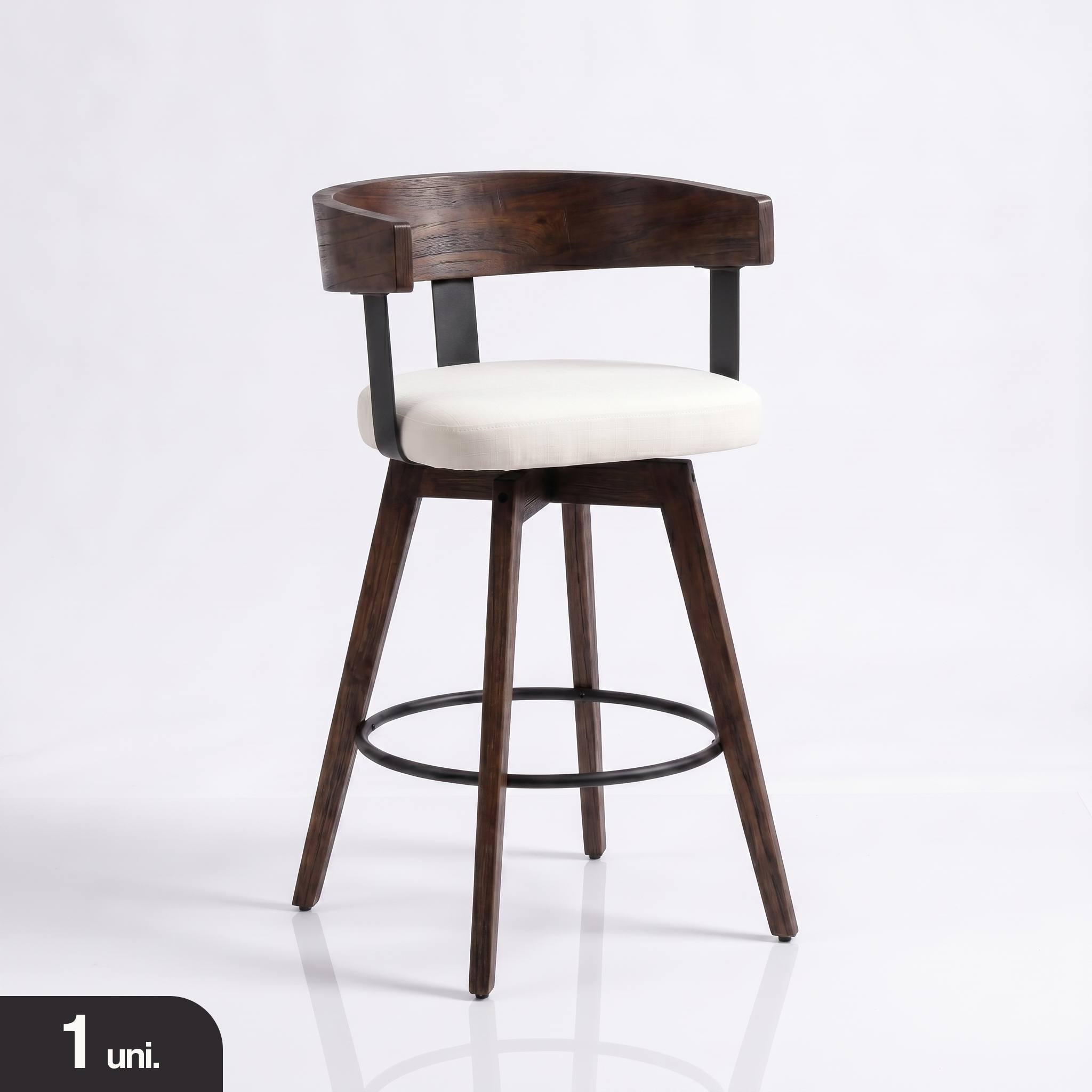 Banquetas Giratórias Mid-Century
