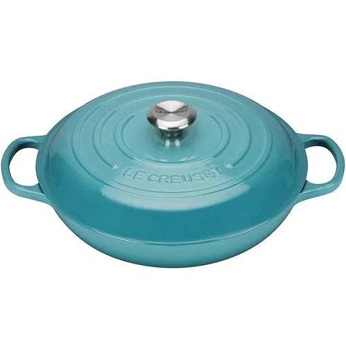 Caçarola Buffet Signature Azul Caribe 3,2L 30cm Le Creuset