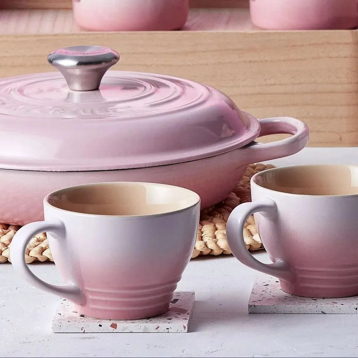 Caneca Cerâmica Shell Pink 400ml Le Creuset