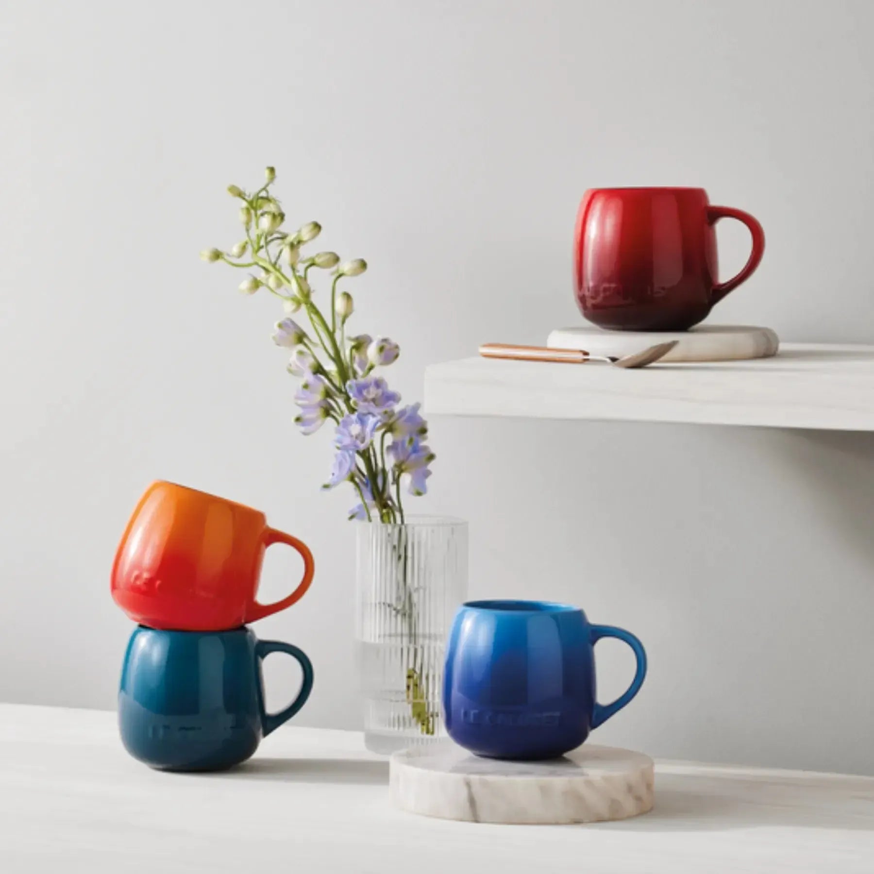 Caneca Cerâmica Sphere Azure 320ml Le Creuset