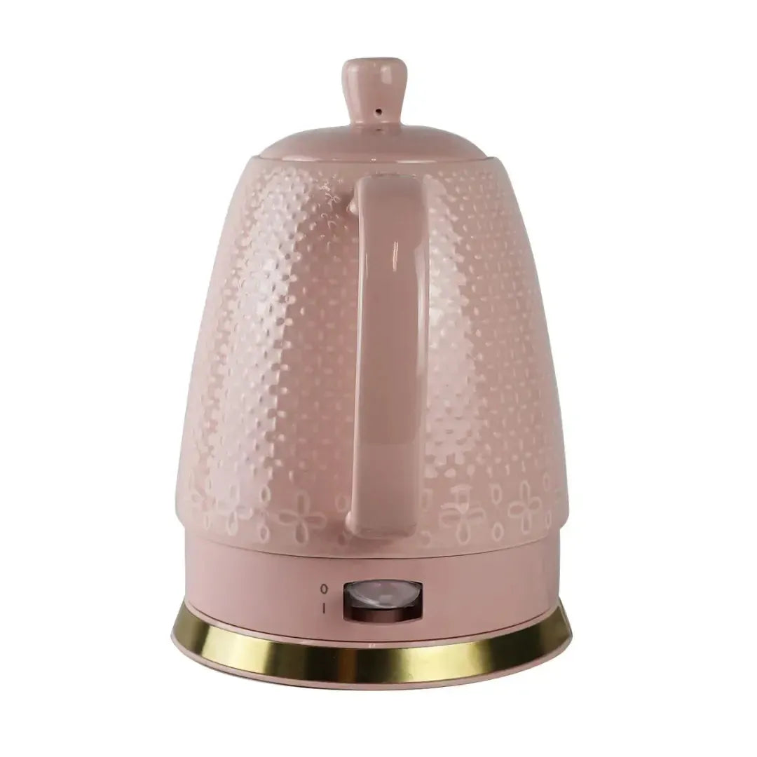 Chaleira Elétrica Porcelana Elegance Rosa Poá 1,5L 220V Tuut
