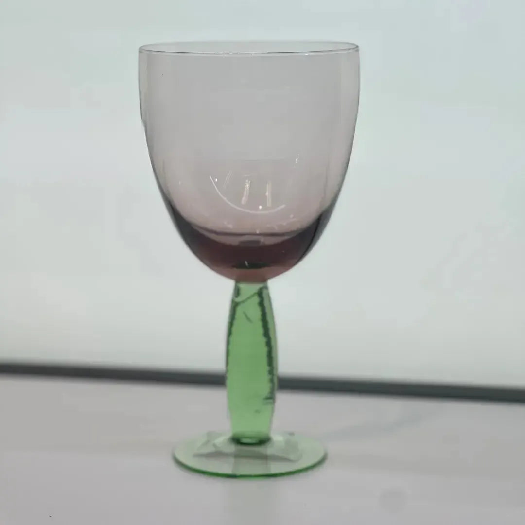 Conjunto 6 Taças Vidro Rosa / Verde Linha Refúgio 400ml