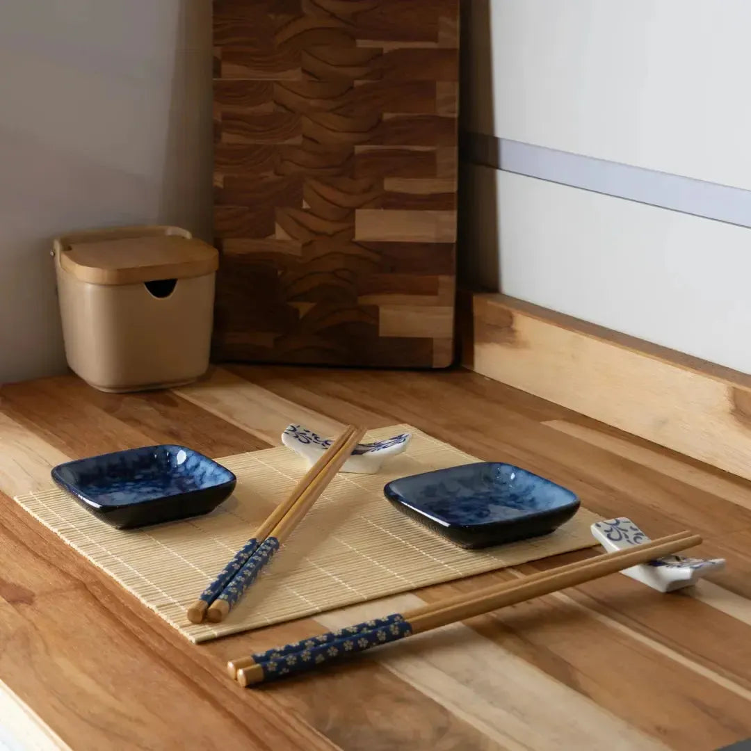 Conjunto 8 Peças para Sushi Bambu Koi