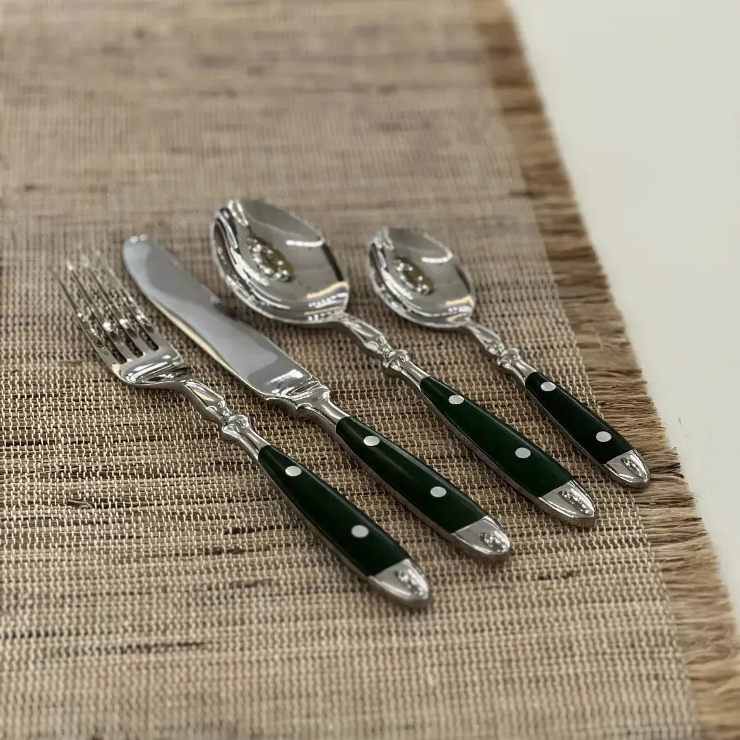 Faqueiro 16 Peças Aço Inox com Cabo Verde Linha Sintonia