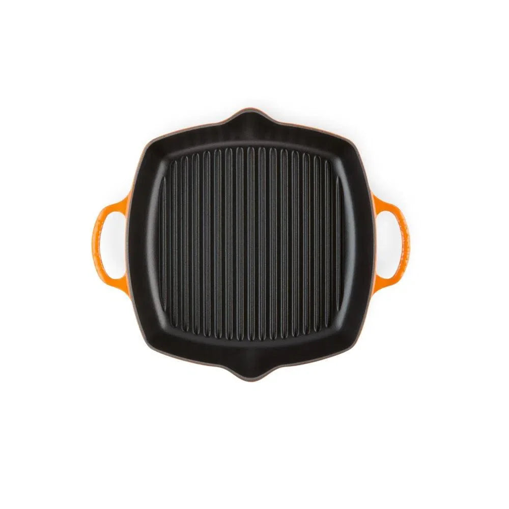 Grelha Quadrada Funda Signature Laranja 30cm Le Creuset