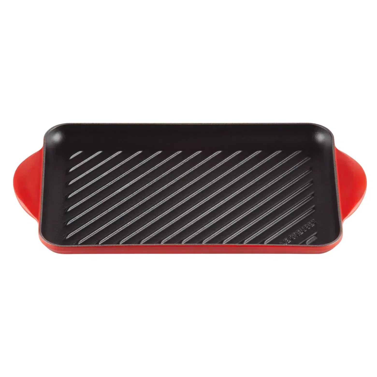 Grelha Retangular Rasa Vermelha 32cm Le Creuset