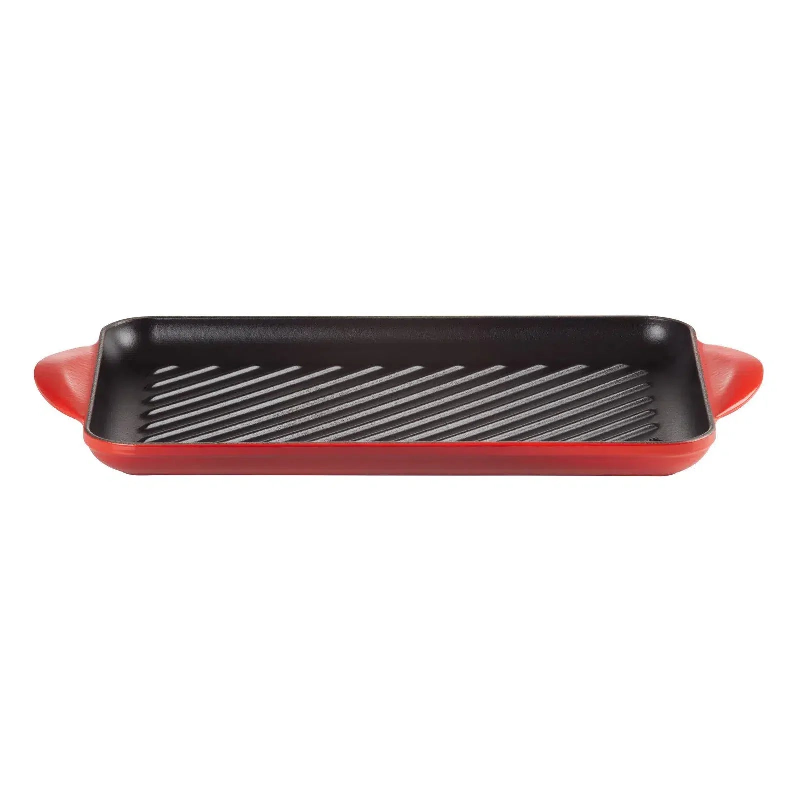 Grelha Retangular Rasa Vermelha 32cm Le Creuset