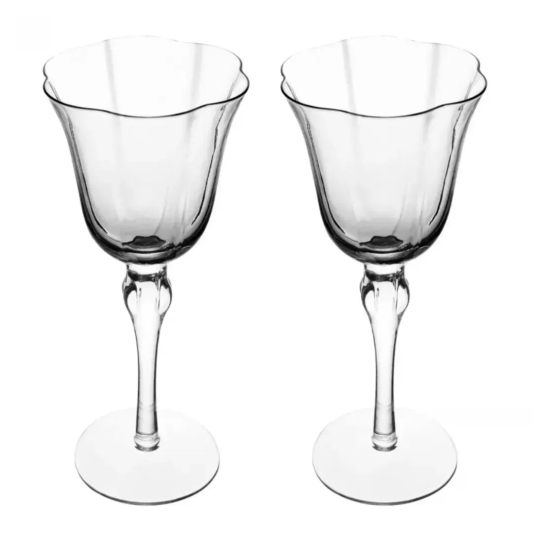 Jogo 2 Taças Champagne Vidro Lily 250ml Transparente Wolff