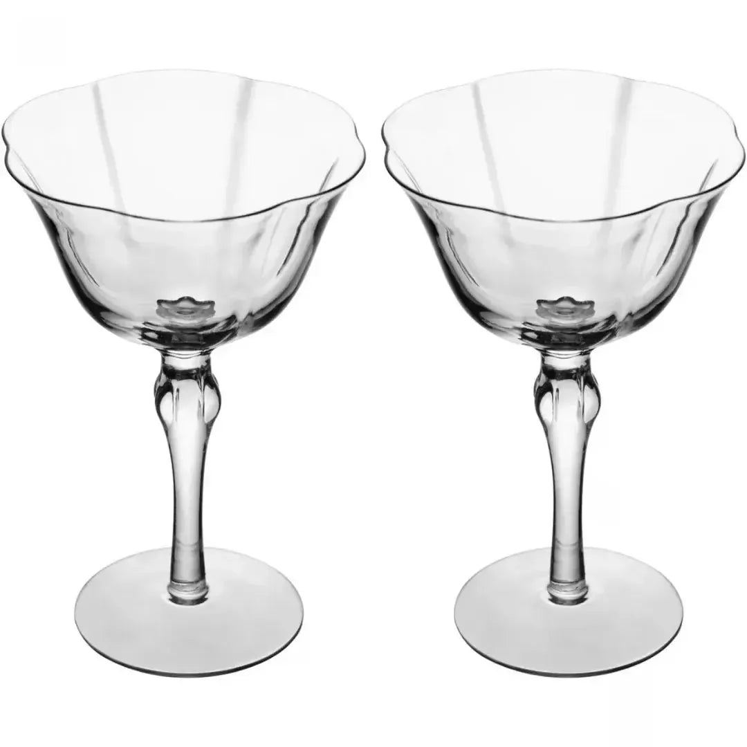 Jogo 2 Taças Vinho Vidro Lily 300ml Transparente Wolff