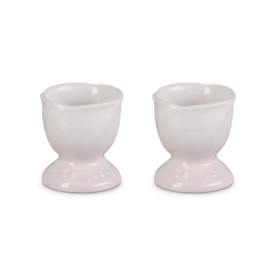 Kit com 2 Suportes para Ovo Ceramica Jardin Shell Pink Le Creuset