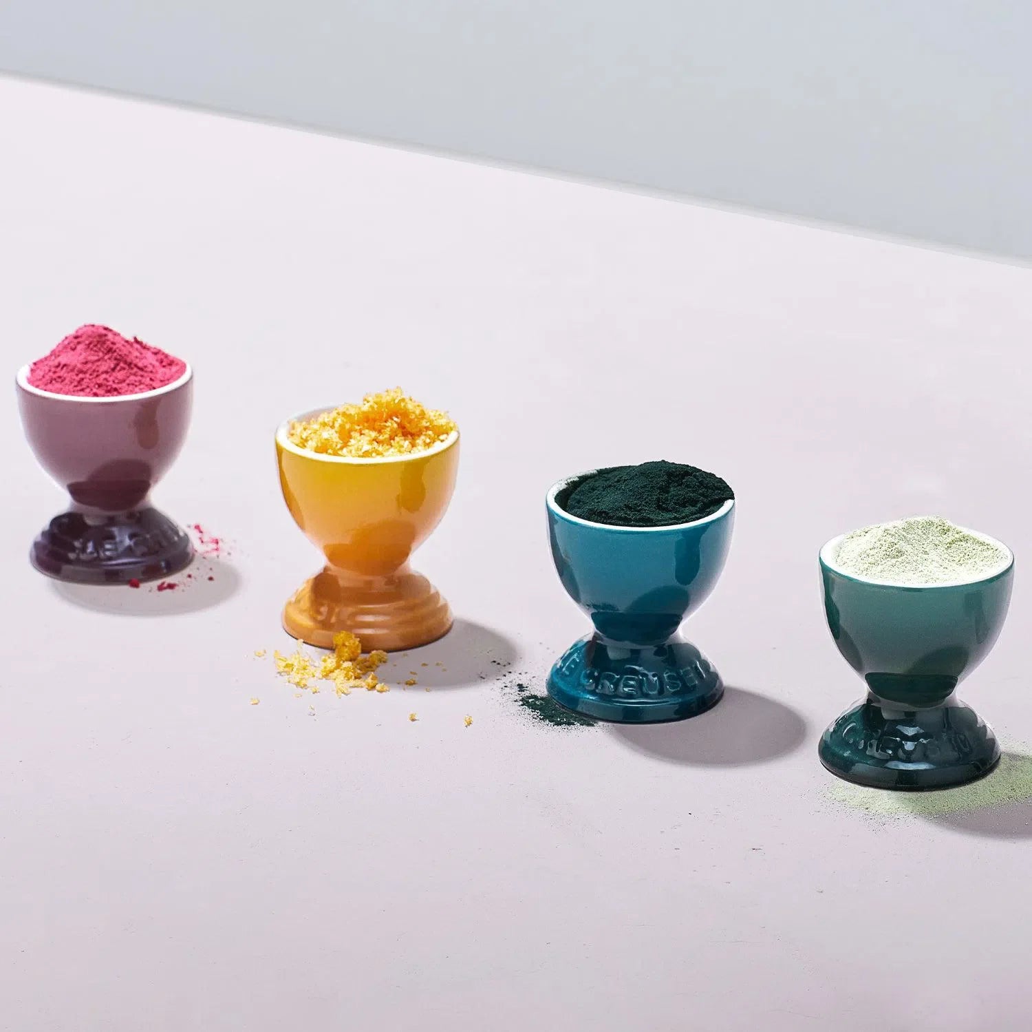 Kit com 4 Suportes para Ovo Botanique Collection Le Creuset