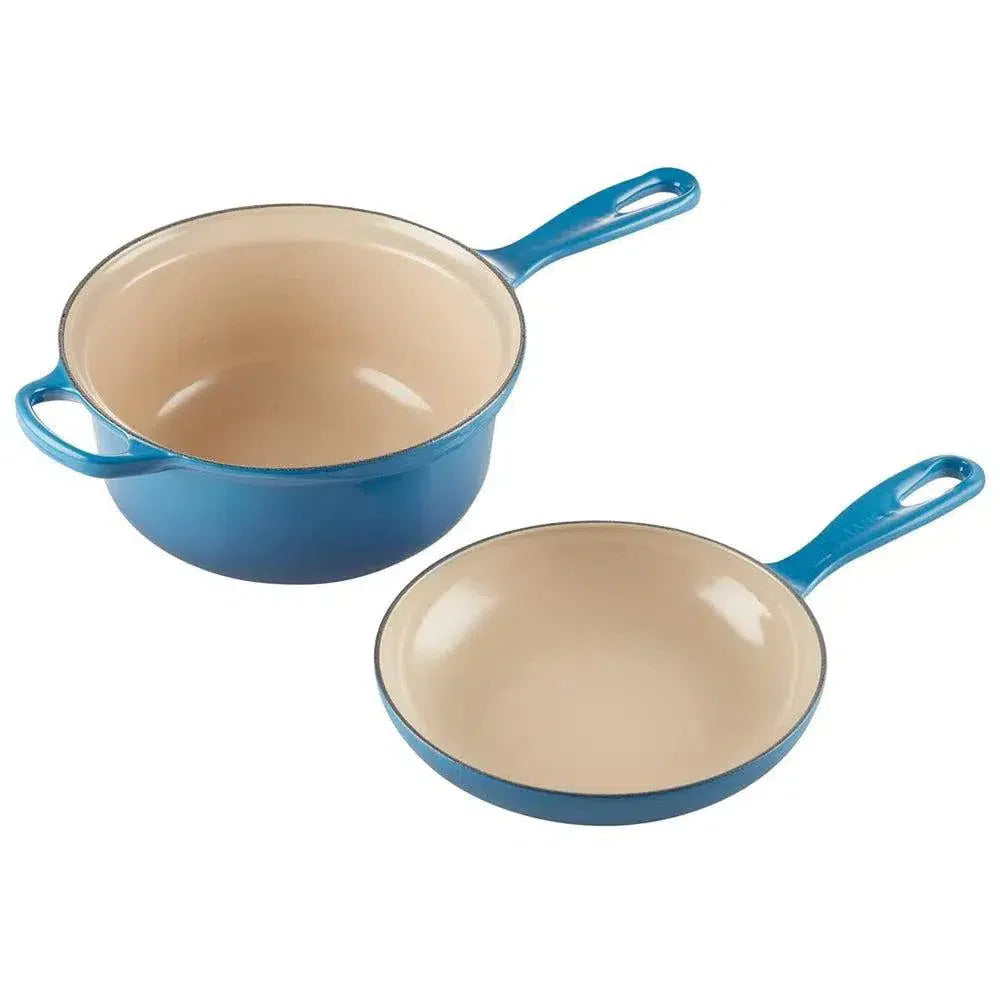 Panela Le Creuset Multifunção Azul Marseille 2L 22cm