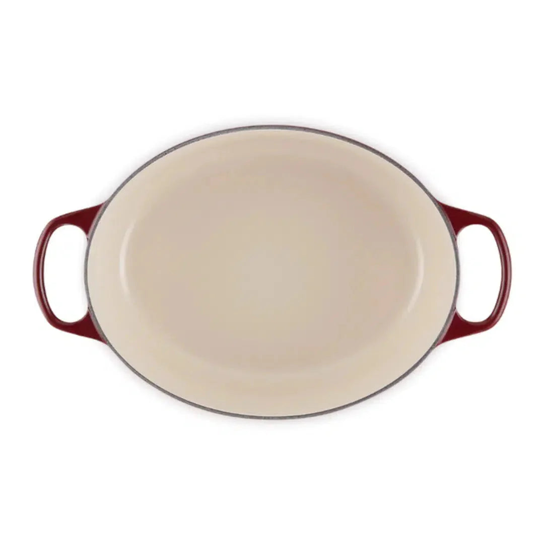Panela Le Creuset Oval Signature Rhone com Pegador Dourado 6,3L 31cm