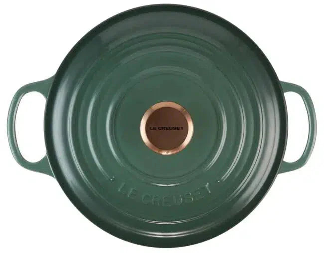 Panela Le Creuset Redonda Signature Artichaut com Pegador de Cobre 2,4L 20cm