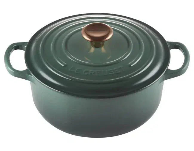 Panela Le Creuset Redonda Signature Artichaut com Pegador de Cobre 2,4L 20cm