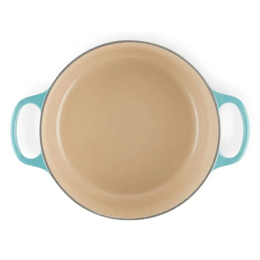 Panela Le Creuset Redonda Signature Azul Caribe 1,3L 16cm