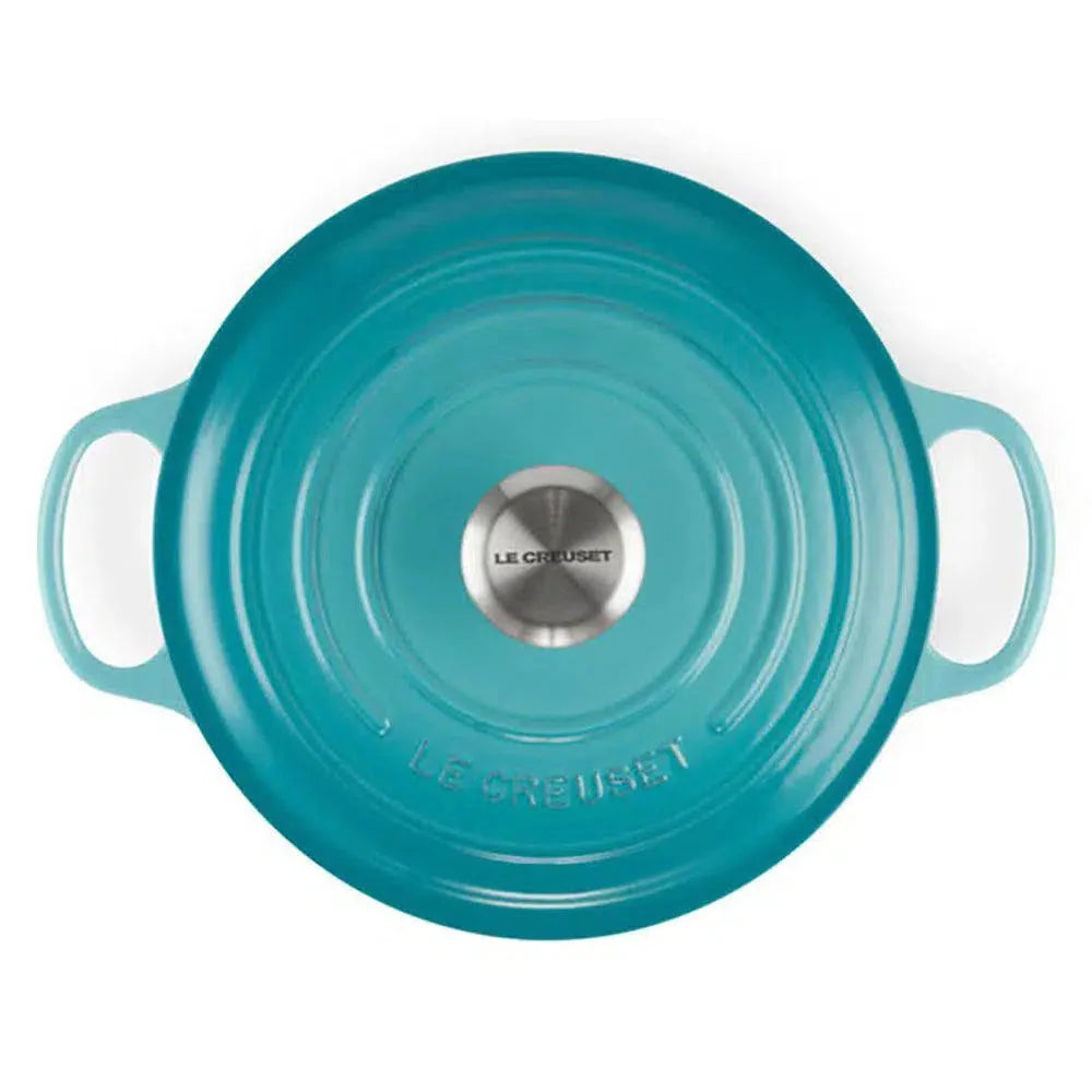 Panela Le Creuset Redonda Signature Azul Caribe 2,4L 20cm