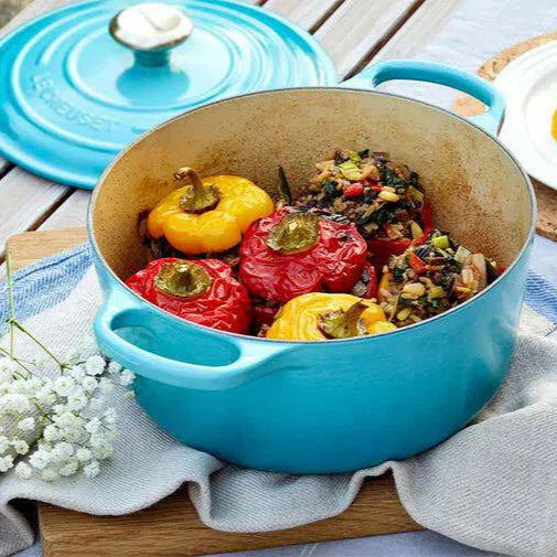 Panela Le Creuset Redonda Signature Azul Caribe 4,2L 24cm