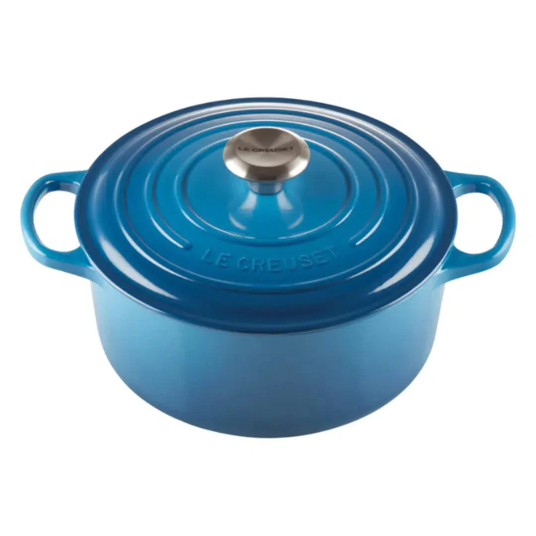 Panela Le Creuset Redonda Signature Azul Marseille 5,3L 26cm